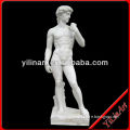 Pure White Marble Nude David Statue YL-R397